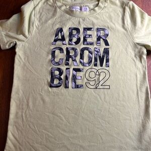 Boys Abercrombie & Fitch Kids Light Green Logo Tee